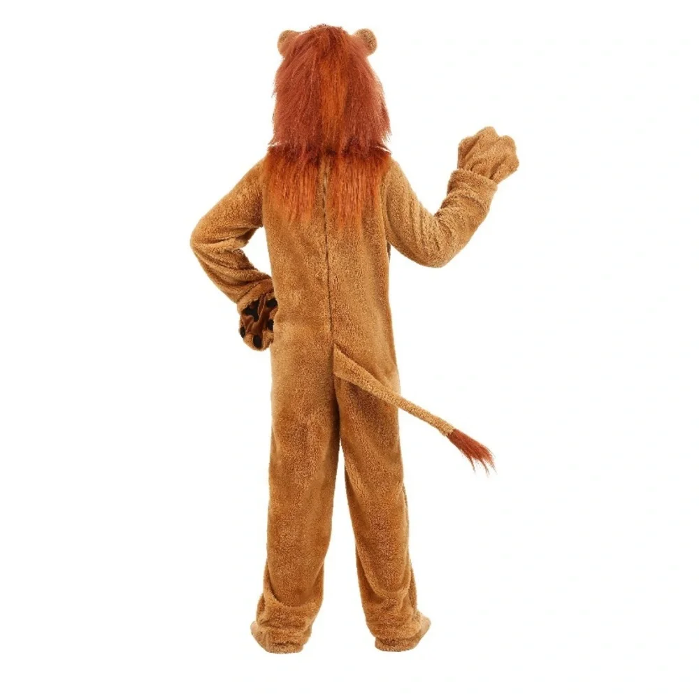 Cowardly Lion Wizard of Oz Boy Halloween Costume Realistic Mane Small 6-7 - Picture 10 of 16